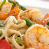Linguine & Asparagus with Shrimp