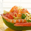 Pink Grapefruit & Shrimp Stir Fry